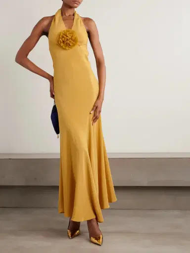 Rodarte Embellished Silk-crepe Halterneck Gown | Thumbnail 2 Rodarte Embellished Silk-crepe Halterneck Gown | Thumbnail 2