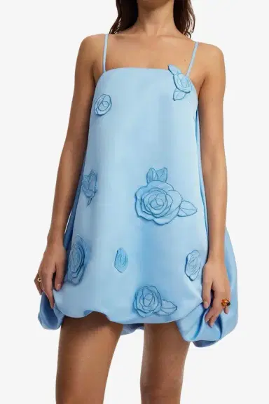 LEO LIN Patsy Mini Dress - Pastel Blue | Thumbnail 4 LEO LIN Patsy Mini Dress - Pastel Blue | Thumbnail 4