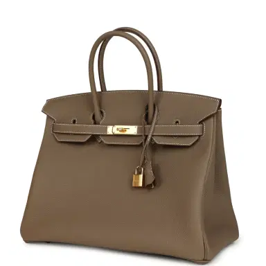 HERMÈS Hermes Birkin 35 Etoupe Togo Gold Hardware | Thumbnail 3 HERMÈS Hermes Birkin 35 Etoupe Togo Gold Hardware | Thumbnail 3