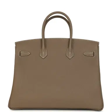 HERMÈS Hermes Birkin 35 Etoupe Togo Gold Hardware | Thumbnail 5 HERMÈS Hermes Birkin 35 Etoupe Togo Gold Hardware | Thumbnail 5