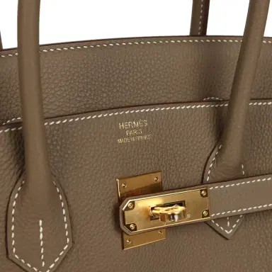 HERMÈS Hermes Birkin 35 Etoupe Togo Gold Hardware | Thumbnail 7 HERMÈS Hermes Birkin 35 Etoupe Togo Gold Hardware | Thumbnail 7