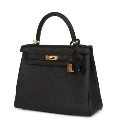 HERMÈS Hermes Kelly Retourne 25 Black Togo Gold Hardware | Thumbnail 3 HERMÈS Hermes Kelly Retourne 25 Black Togo Gold Hardware | Thumbnail 3
