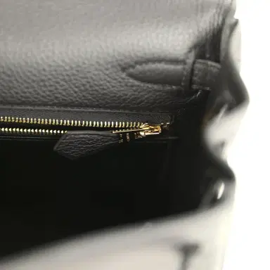 HERMÈS Hermes Kelly Retourne 25 Black Togo Gold Hardware | Thumbnail 9 HERMÈS Hermes Kelly Retourne 25 Black Togo Gold Hardware | Thumbnail 9