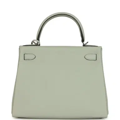 HERMÈS Hermes Kelly Retourne 28 Gris Neve Clemence Palladium Hardware | Thumbnail 5 HERMÈS Hermes Kelly Retourne 28 Gris Neve Clemence Palladium Hardware | Thumbnail 5