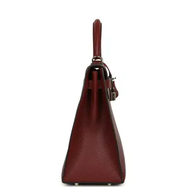 HERMÈS Vintage Hermes Kelly Sellier 32 Rouge H Vache Liegee Palladium Hardware | Thumbnail 3 HERMÈS Vintage Hermes Kelly Sellier 32 Rouge H Vache Liegee Palladium Hardware | Thumbnail 3