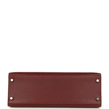 HERMÈS Vintage Hermes Kelly Sellier 32 Rouge H Vache Liegee Palladium Hardware | Thumbnail 6 HERMÈS Vintage Hermes Kelly Sellier 32 Rouge H Vache Liegee Palladium Hardware | Thumbnail 6