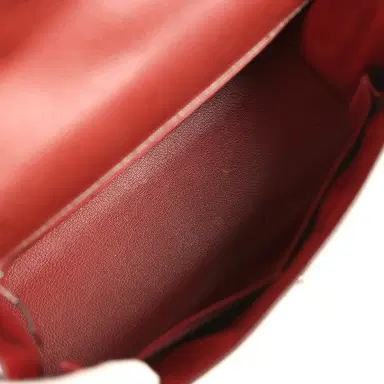 HERMÈS Vintage Hermes Kelly Sellier 32 Rouge H Vache Liegee Palladium Hardware | Thumbnail 8 HERMÈS Vintage Hermes Kelly Sellier 32 Rouge H Vache Liegee Palladium Hardware | Thumbnail 8