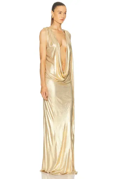 Sid Neigum Floor Length Reversible Cowl Dress | Thumbnail 3 Sid Neigum Floor Length Reversible Cowl Dress | Thumbnail 3