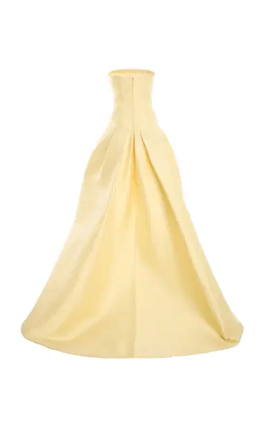 Monique Lhuillier Strapless High-Low Cotton-Blend Mikado Ball Gown | Thumbnail 5 Monique Lhuillier Strapless High-Low Cotton-Blend Mikado Ball Gown | Thumbnail 5