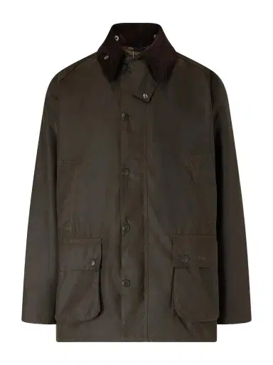 Barbour Bedale Corduroy-Trimmed Waxed Cotton Jacket - Men | Thumbnail 1 Barbour Bedale Corduroy-Trimmed Waxed Cotton Jacket - Men | Thumbnail 1