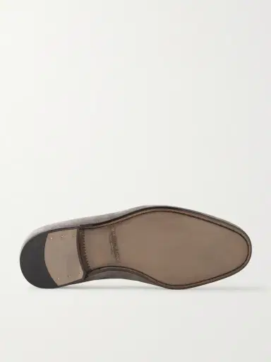 Manolo Blahnik Modena Leather-Trimmed Suede Loafers - Men | Thumbnail 3 Manolo Blahnik Modena Leather-Trimmed Suede Loafers - Men | Thumbnail 3
