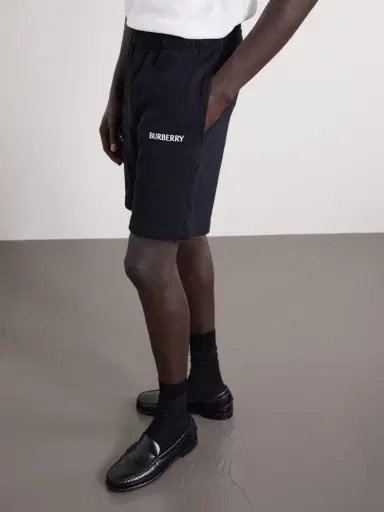 Burberry Logo-Print Straight-Leg Cotton-Jersey Shorts - Men | Thumbnail 4 Burberry Logo-Print Straight-Leg Cotton-Jersey Shorts - Men | Thumbnail 4