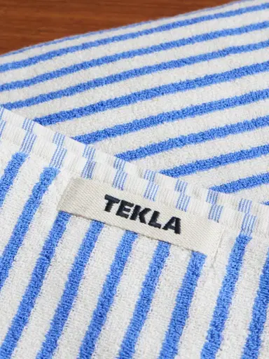 Tekla Set of Three Logo-Appliquéd Striped Organic Cotton-Terry Towels - Men | Thumbnail 3 Tekla Set of Three Logo-Appliquéd Striped Organic Cotton-Terry Towels - Men | Thumbnail 3