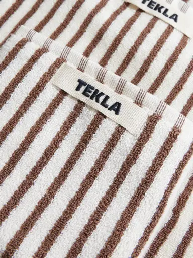 Tekla Set of Three Logo-Appliquéd Striped Organic Cotton-Terry Towels - Men | Thumbnail 3 Tekla Set of Three Logo-Appliquéd Striped Organic Cotton-Terry Towels - Men | Thumbnail 3