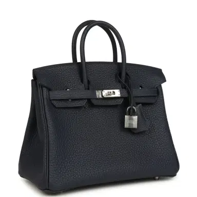 HERMÈS Hermes Birkin 25 Bleu Nuit Togo Palladium Hardware | Thumbnail 2 HERMÈS Hermes Birkin 25 Bleu Nuit Togo Palladium Hardware | Thumbnail 2