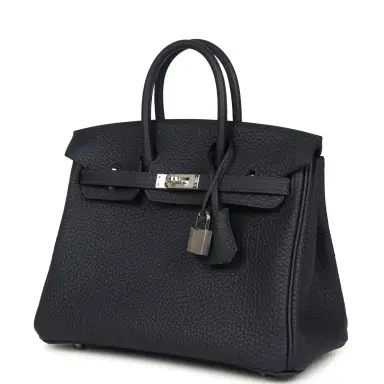 HERMÈS Hermes Birkin 25 Bleu Nuit Togo Palladium Hardware | Thumbnail 3 HERMÈS Hermes Birkin 25 Bleu Nuit Togo Palladium Hardware | Thumbnail 3