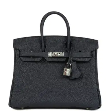 HERMÈS Hermes Birkin 25 Bleu Nuit Togo Palladium Hardware | Thumbnail 1 HERMÈS Hermes Birkin 25 Bleu Nuit Togo Palladium Hardware | Thumbnail 1