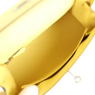 HERMÈS Hermes Kelly Sellier 25 Limoncello Ostrich Palladium Hardware | Thumbnail 8 HERMÈS Hermes Kelly Sellier 25 Limoncello Ostrich Palladium Hardware | Thumbnail 8