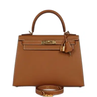 HERMÈS Hermes Kelly Sellier 28 Gold Epsom Gold Hardware | Thumbnail 1 HERMÈS Hermes Kelly Sellier 28 Gold Epsom Gold Hardware | Thumbnail 1
