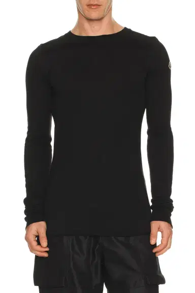 Rick Owens x Moncler Girder Long Sleeve Tee | Thumbnail 1 Rick Owens x Moncler Girder Long Sleeve Tee | Thumbnail 1