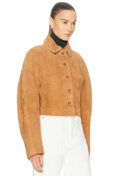 RÓHE Rounded Textured Suede Jacket | Thumbnail 3 RÓHE Rounded Textured Suede Jacket | Thumbnail 3