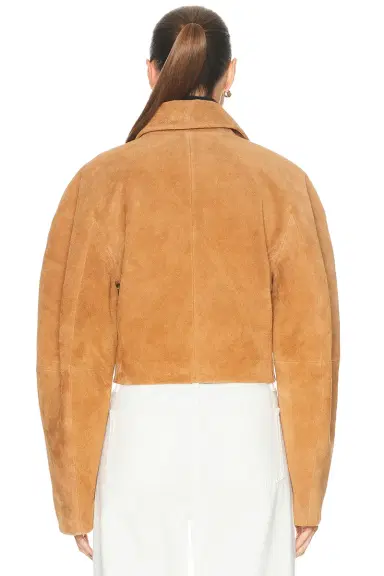 RÓHE Rounded Textured Suede Jacket | Thumbnail 4 RÓHE Rounded Textured Suede Jacket | Thumbnail 4