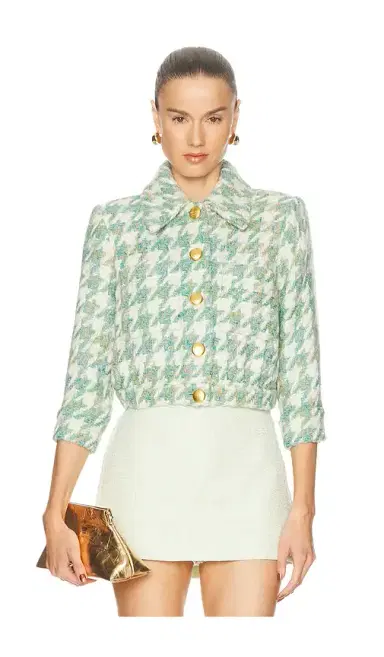 L'AGENCE Jia Crop 3/4 Sleeve Jacket | Thumbnail 1 L'AGENCE Jia Crop 3/4 Sleeve Jacket | Thumbnail 1