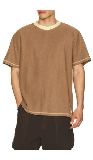 Rhythm Contrast Vintage Terry T-Shirt | Thumbnail 1 Rhythm Contrast Vintage Terry T-Shirt | Thumbnail 1