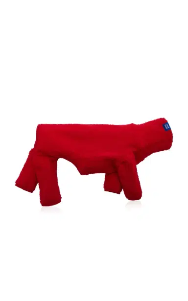 Little Beast Fleece Dog Onesie - Red | Thumbnail 1 Little Beast Fleece Dog Onesie - Red | Thumbnail 1