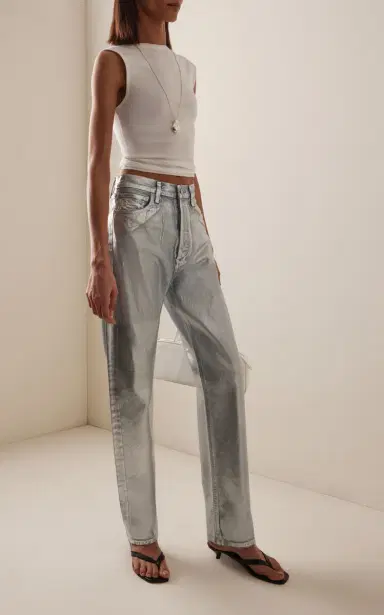 AGOLDE 90’s Coated Mid-Rise Loose-Fit Jeans | Thumbnail 2 AGOLDE 90’s Coated Mid-Rise Loose-Fit Jeans | Thumbnail 2