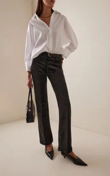 FRAME The Reboot Cotton-Blend Velvet Bootcut Trousers | Thumbnail 2 FRAME The Reboot Cotton-Blend Velvet Bootcut Trousers | Thumbnail 2