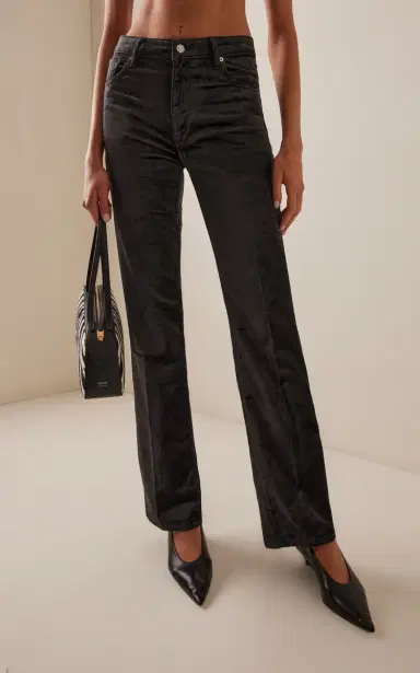 FRAME The Reboot Cotton-Blend Velvet Bootcut Trousers | Thumbnail 3 FRAME The Reboot Cotton-Blend Velvet Bootcut Trousers | Thumbnail 3