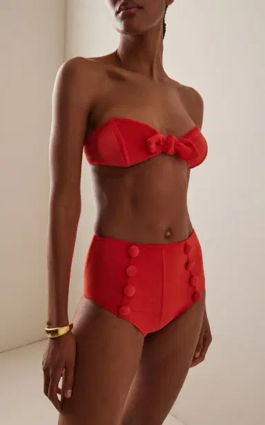 Lisa Marie Fernandez Poppy High-Waist Terry Cloth Bikini | Thumbnail 2 Lisa Marie Fernandez Poppy High-Waist Terry Cloth Bikini | Thumbnail 2