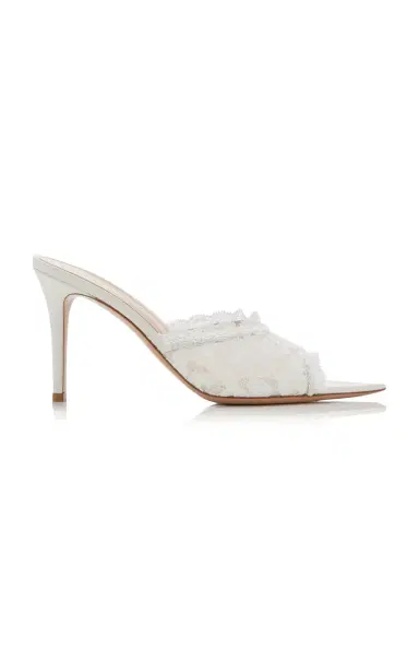Gianvito Rossi Lace Mules | Thumbnail 3 Gianvito Rossi Lace Mules | Thumbnail 3