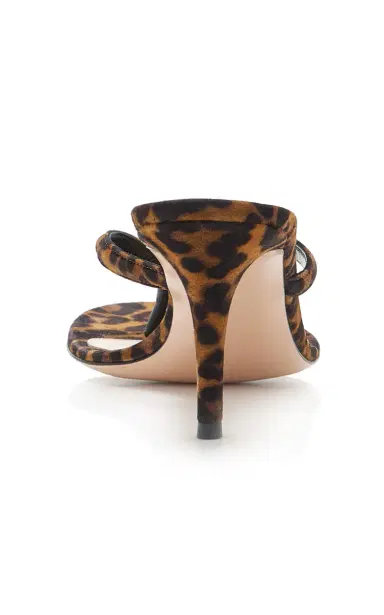 Gianvito Rossi Calypso Leopard-Print Suede Sandals | Thumbnail 5 Gianvito Rossi Calypso Leopard-Print Suede Sandals | Thumbnail 5