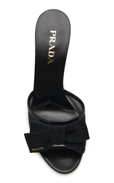 Prada Bow-Detailed Mesh Mules | Thumbnail 3 Prada Bow-Detailed Mesh Mules | Thumbnail 3