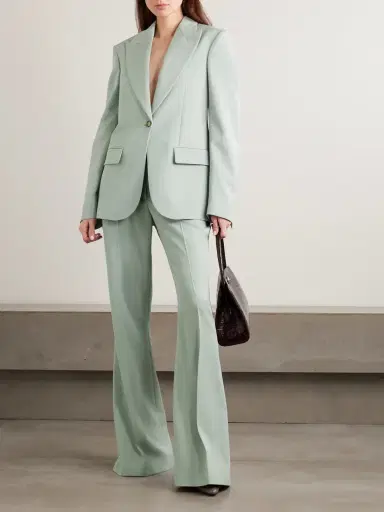 Stella McCartney Striped Wool-jacquard Blazer | Thumbnail 2 Stella McCartney Striped Wool-jacquard Blazer | Thumbnail 2