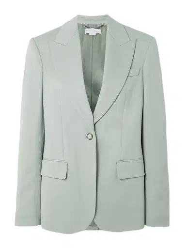Stella McCartney Striped Wool-jacquard Blazer | Thumbnail 1 Stella McCartney Striped Wool-jacquard Blazer | Thumbnail 1