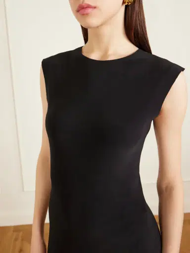 Norma Kamali Stretch-crepe Maxi Dress | Thumbnail 4 Norma Kamali Stretch-crepe Maxi Dress | Thumbnail 4