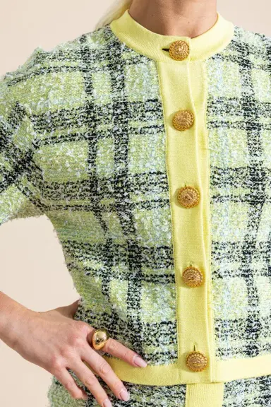 Balmain Buttoned Shiny Top | Thumbnail 3 Balmain Buttoned Shiny Top | Thumbnail 3