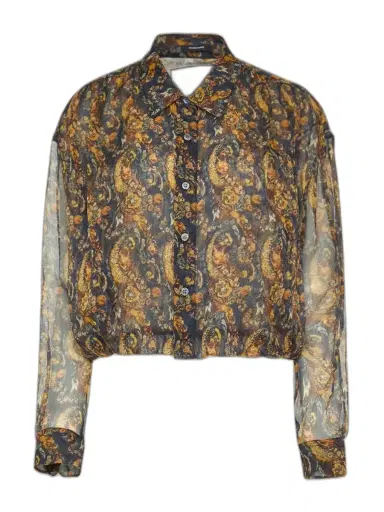 R13 Silk Paisley Bubble Shirt | Thumbnail 1 R13 Silk Paisley Bubble Shirt | Thumbnail 1