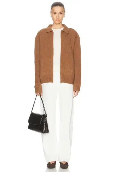 Aya Muse x REVOLVE Knit Zip Up Jacket With Collar | Thumbnail 7 Aya Muse x REVOLVE Knit Zip Up Jacket With Collar | Thumbnail 7