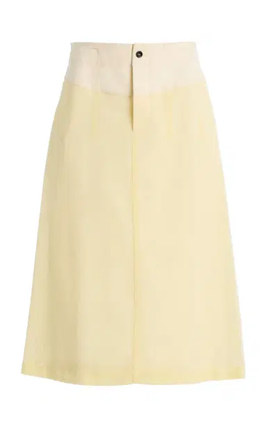 Bottega Veneta Cotton Gauze Midi Skirt | Thumbnail 1 Bottega Veneta Cotton Gauze Midi Skirt | Thumbnail 1