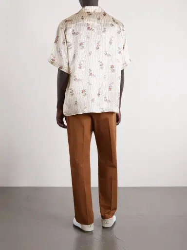 Valentino Garavani Camp-Collar Floral-Print Silk-Twill Shirt - Men | Thumbnail 3 Valentino Garavani Camp-Collar Floral-Print Silk-Twill Shirt - Men | Thumbnail 3
