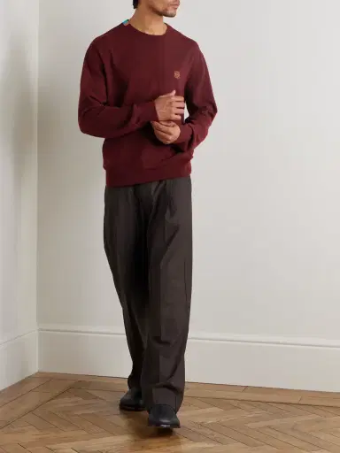 Loewe Anagram Embroidered Wool-Blend Sweater - Men | Thumbnail 2 Loewe Anagram Embroidered Wool-Blend Sweater - Men | Thumbnail 2