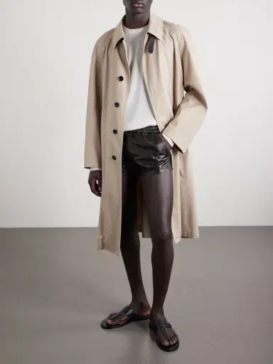 Tom Ford Slim-Fit Leather Shorts - Men | Thumbnail 2 Tom Ford Slim-Fit Leather Shorts - Men | Thumbnail 2
