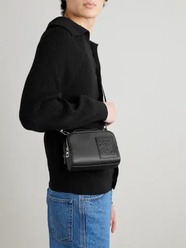 Loewe Camera Mini Logo-Appliquéd Leather Messenger Bag - Men | Thumbnail 2 Loewe Camera Mini Logo-Appliquéd Leather Messenger Bag - Men | Thumbnail 2