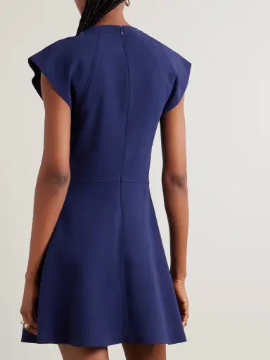 Stella McCartney Gathered Crepe Mini Dress | Thumbnail 3 Stella McCartney Gathered Crepe Mini Dress | Thumbnail 3
