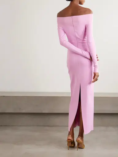 Stella McCartney Off-the-shoulder Knitted Midi Dress | Thumbnail 3 Stella McCartney Off-the-shoulder Knitted Midi Dress | Thumbnail 3