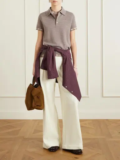 Acne Studios Layered Checked Wool Polo Shirt | Thumbnail 2 Acne Studios Layered Checked Wool Polo Shirt | Thumbnail 2